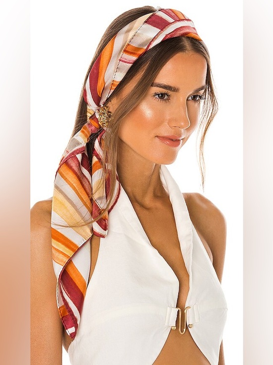 cult gaia Accessories - Cult Gaia Gaia’s silk scarf in jasper watercolor